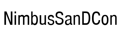 NimbusSanDCon Font Image