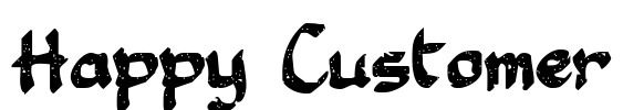 Happy Customer Font Image