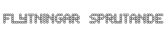 Flytningar sprutande Font Image
