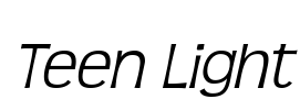 Teen Light Font Image