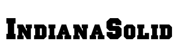 IndianaSolid Font Image