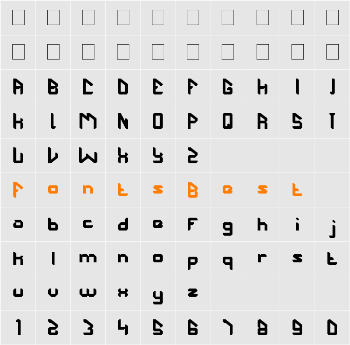 The Futurist Character Map
