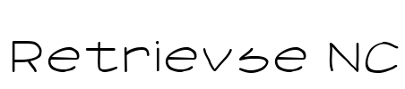 Retrievse NC Font Image
