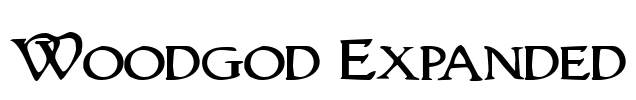 Woodgod Expanded Font Image