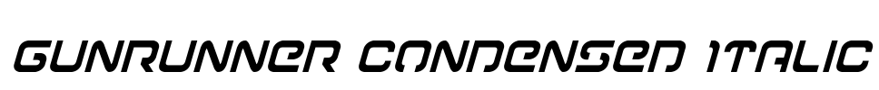 Gunrunner Condensed Italic