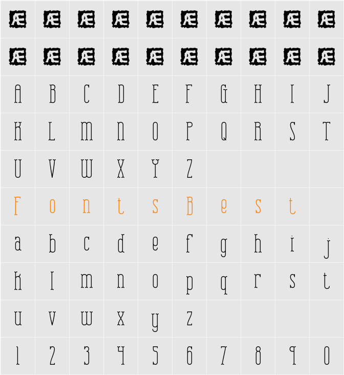 Combustion Plain BRK Character Map
