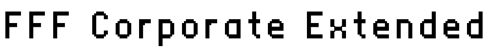 FFF Corporate Extended Font Image