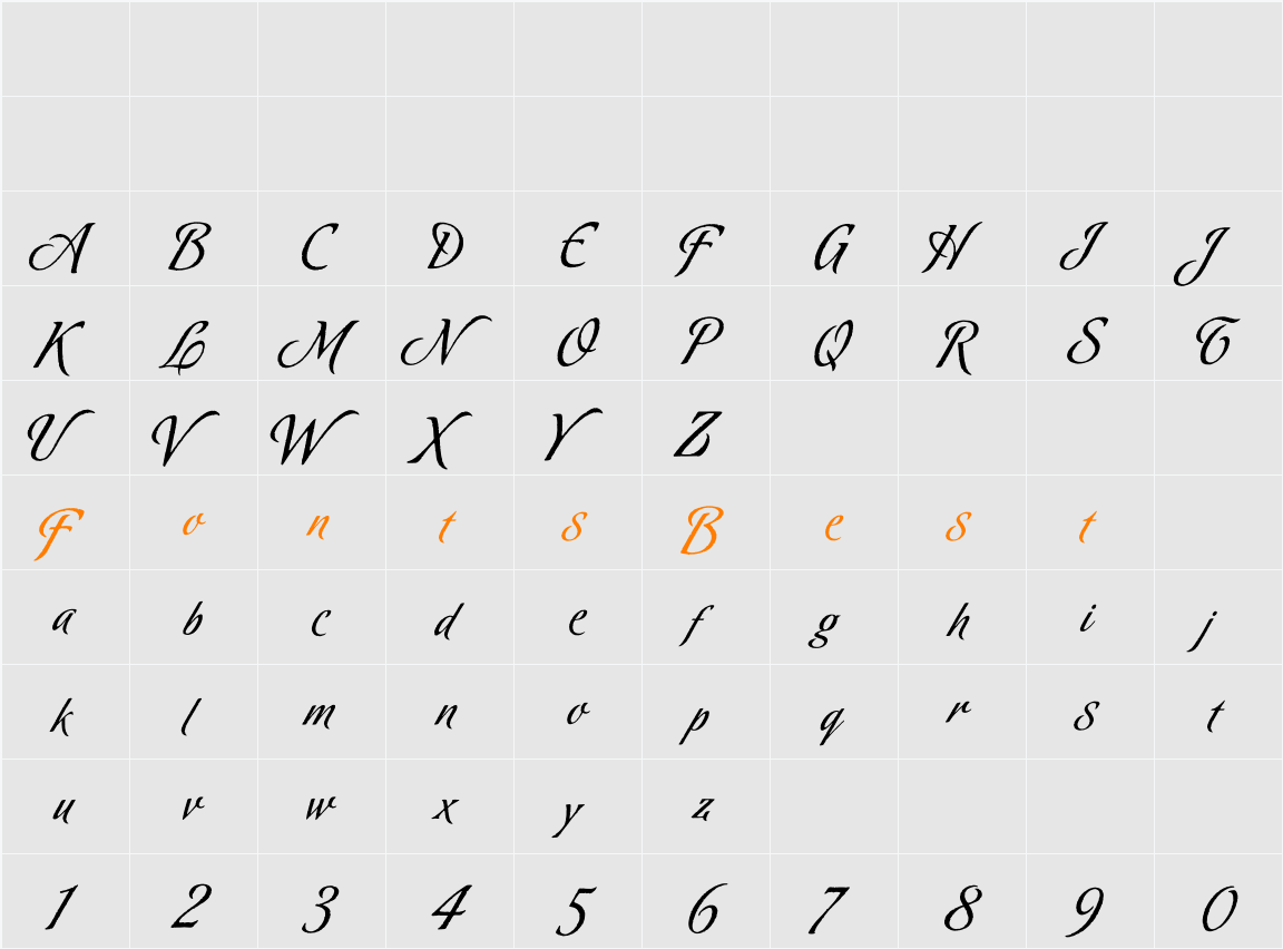 Oxida Character Map