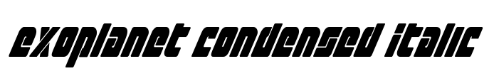 Exoplanet Condensed Italic