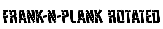 Frank-n-Plank Rotated Font Image