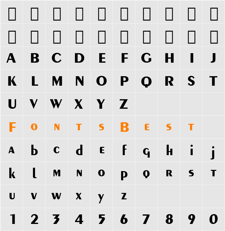 Exotc350 Bd BT Character Map