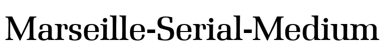 Marseille-Serial-Medium Font Image