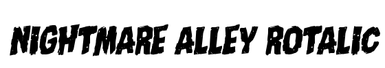 Nightmare Alley Rotalic Font Image