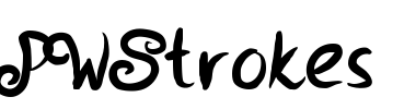 PWStrokes Font Image
