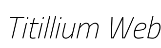 Titillium Web Font Image