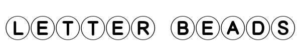 Letter Beads Font Image