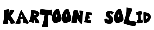Kartoone Solid Font Image