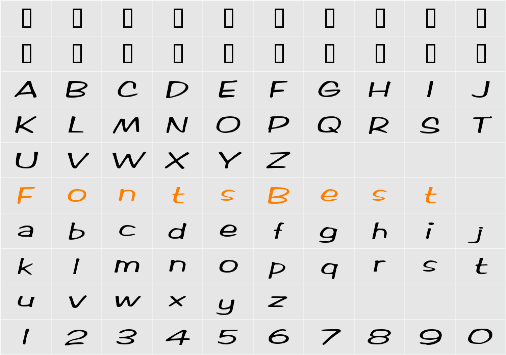 Marlo-Extended Character Map
