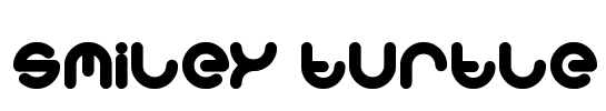 smiley turtle Font Image
