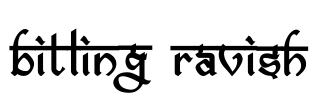 bitling ravish Font Image