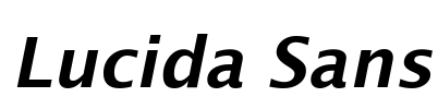 Lucida Sans