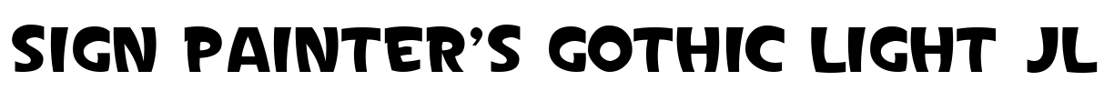 Sign Painter's Gothic Light JL