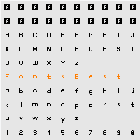 Newsfont Character Map