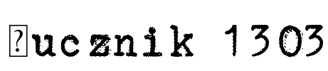 Łucznik 1303 Font Image