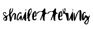 shailettering