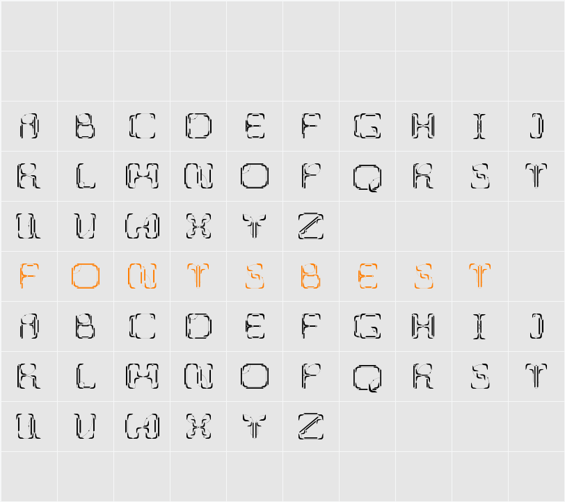 UpUp DownDown Character Map