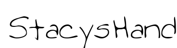 StacysHand Font Image