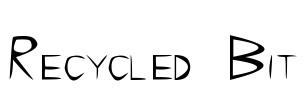 Recycled Bit Font Image