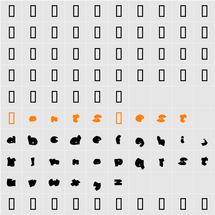 Manilla Character Map