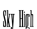 Sky High Font Image