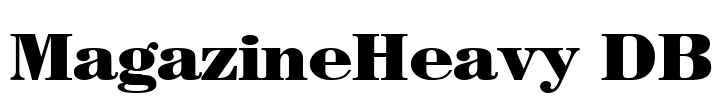 MagazineHeavy DB Font Image