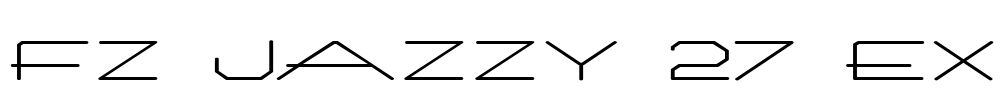 FZ JAZZY 27 EX Font Image