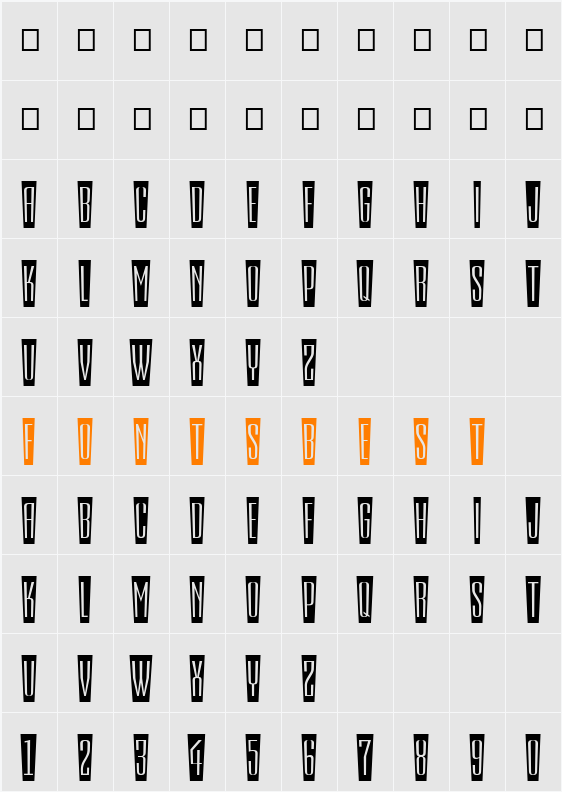 a_EmpirialCmFsh Character Map