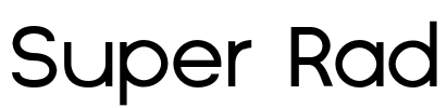 Super Rad Font Image