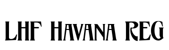 LHF Havana REG Font Image