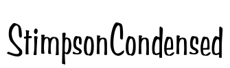 StimpsonCondensed Font Image