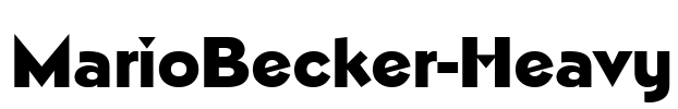 MarioBecker-Heavy Font Image