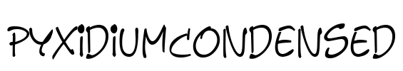 PyxidiumCondensed Font Image