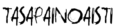 tasapainoaisti Font Image