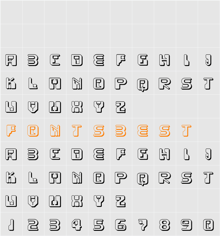Funky Rundkopf Two NF Character Map