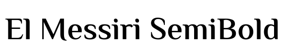 El Messiri SemiBold Font Image