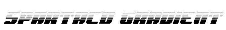 Spartaco Gradient Font Image