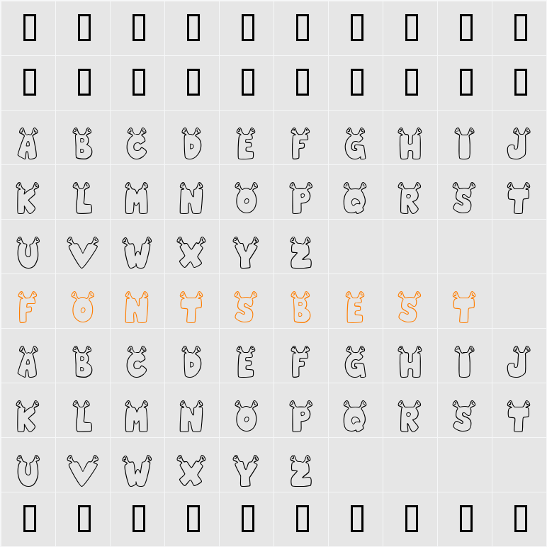 JLR Star Shrek Character Map