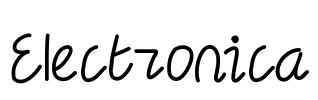 Electronica Font Image