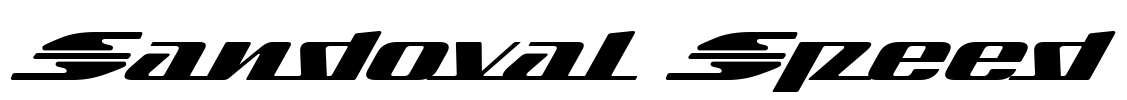 Sandoval Speed Font Image
