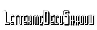 LetteringDecoShadow Font Image